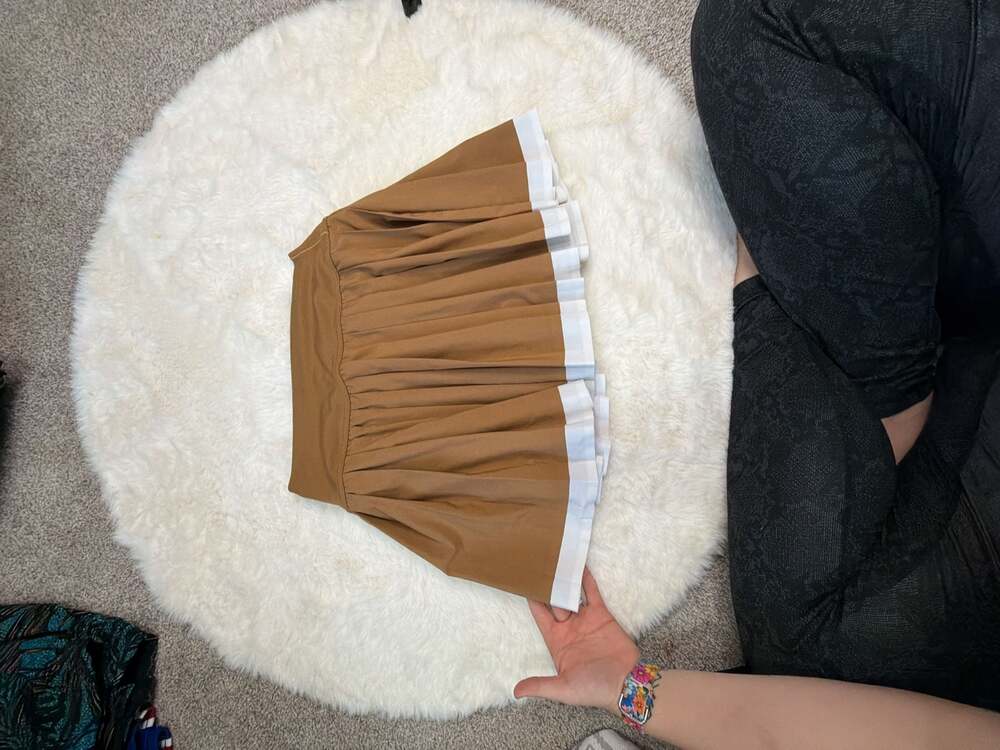 Offline by Aerie Pleated Tennis Skort in Brown - Picture 5 of 5